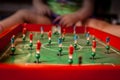 Playing football tabletop game