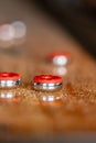 Playing a game of shuffleboard.. Royalty Free Stock Photo