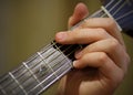 Playing guitar Royalty Free Stock Photo