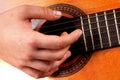 Playing guitar Royalty Free Stock Photo