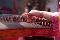 Playing guzheng Royalty Free Stock Photo