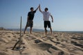 Playing Horseshoes Royalty Free Stock Photo