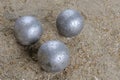 Playing jeu de boules Royalty Free Stock Photo