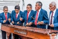 Playing marimba, Cuidad Vieja, Guatemala Royalty Free Stock Photo