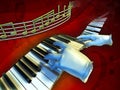 Playing music Royalty Free Stock Photo