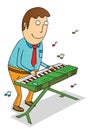 Playing organ Royalty Free Stock Photo