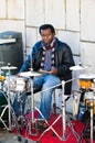 Playing percussion