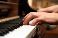 Playing piano Royalty Free Stock Photo