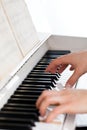 Playing Piano Royalty Free Stock Photo