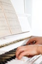 Playing Piano Royalty Free Stock Photo