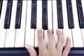 Playing piano Royalty Free Stock Photo
