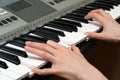 Playing piano Royalty Free Stock Photo