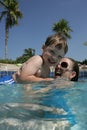 Playing in the pool