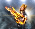 Playing rock music Royalty Free Stock Photo