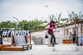 Playing Roller Blade Royalty Free Stock Photo