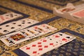 Playing Rummy at home Royalty Free Stock Photo