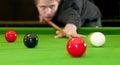 Playing snooker Royalty Free Stock Photo