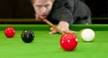 Playing snooker Royalty Free Stock Photo