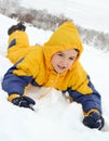 Playing in the snow