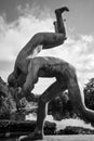 Playing somersault with girl - The Vigeland Park, Oslo