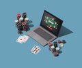 Playing Texas hold `em poker online