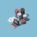 Playing Texas hold `em poker online