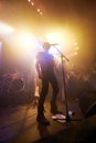 Playing to the adoring fans. Shot of a band playing at a music festival- This concert was created for the sole purpose Royalty Free Stock Photo