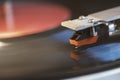 Playing vinyl record Royalty Free Stock Photo