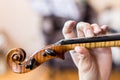 Playing the Violin Royalty Free Stock Photo