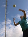 Playing Volleyball Royalty Free Stock Photo