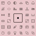 playing zary one icon. Detailed set of minimalistic line icons. Premium graphic design. One of the collection icons for websites, Royalty Free Stock Photo