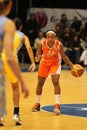 Playmaking Cappie Pondexter in euroleague Royalty Free Stock Photo