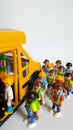 Playmobil display art Royalty Free Stock Photo