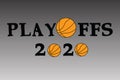 Playoffs 2020 written on a grey background