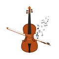 Plays violin Royalty Free Stock Photo
