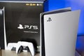 Playstation 5 game console and box packaging