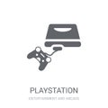Playstation icon. Trendy Playstation logo concept on white background from Entertainment and Arcade collection Royalty Free Stock Photo