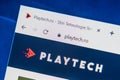 Playtech.ro Web Site. Selective focus. Royalty Free Stock Photo