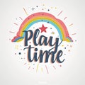 Playtime fun with bright colors and cheerful vibes Royalty Free Stock Photo