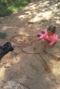 Playtime In The Sand Royalty Free Stock Photo