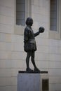 Playwright Shakespeare on a pedestal. Monument in Old Havana