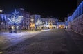 Plaza Alta of Badajoz in Christmas season, Spain