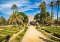 Plaza America and Museum of Popular Arts and Traditions of Sevilla Royalty Free Stock Photo