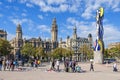 Plaza Antonio Lopez with the Post Office and El Cap de Barcelona