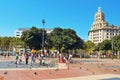 Plaza Catalunya in Barcelona, Spain