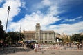 Plaza Catalunya in Barcelona, Spain.