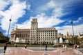 Plaza Catalunya in Barcelona, Spain.