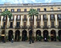 A Plaza in the center of Barcelona City