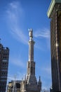 Plaza colon monument in the capital of Spain, Madrid