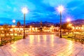 Plaza de Armas early in morning,Cusco, Peru Royalty Free Stock Photo